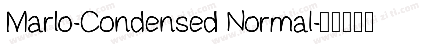Marlo-Condensed Normal字体转换